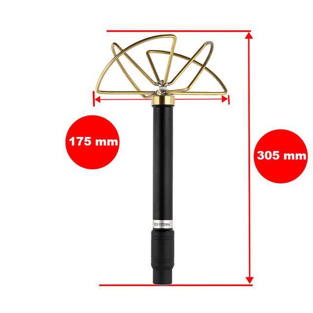Антена конюшинна для засобів РЕБ, 1020-1170 MHz, 100W, NJ