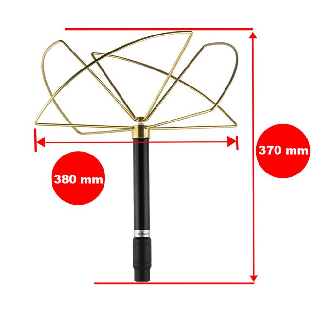 Антена конюшинна для засобів РЕБ, 450-560 MHz, 100W, NJ