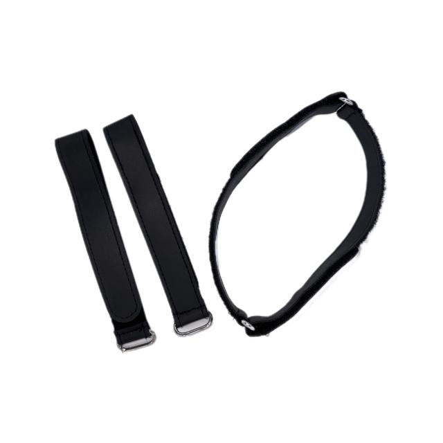 Стяжка для акумулятора FPV 250мм*20мм, шкірозамінник, металева пряжка (комплект 2 шт)