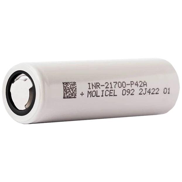Акумулятор високострумовий Molicel INR-21700-P42A, 4200 mAh, струм розряду - 45A, 21700