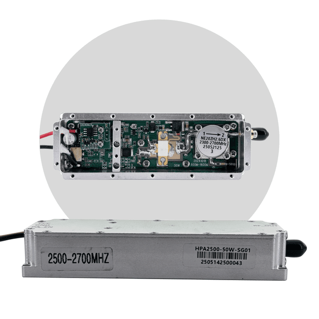 Модуль перешкод (jammer) 2500-2700 MHz, Gan 50W, 47 dBm, SMA