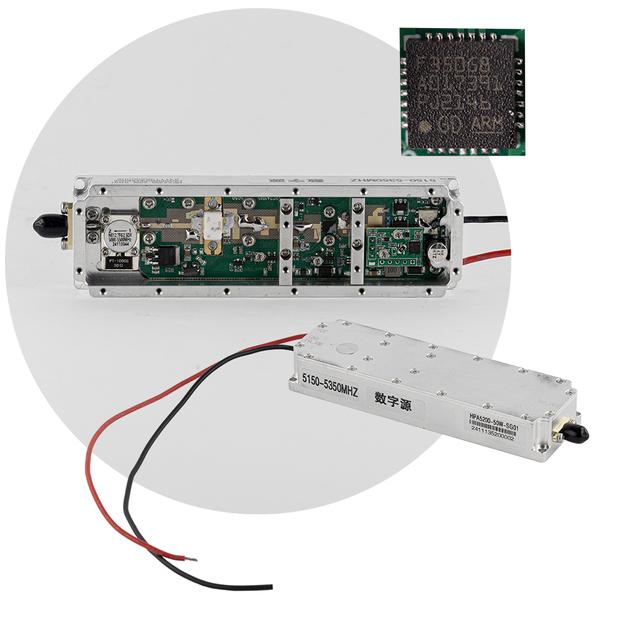 Модуль перешкод (jammer) 5.2 GHz (5150-5350 MHz), Gan 50W, 47 dBm, SMA (цифровий мікроконтролер ARM, LoRa)