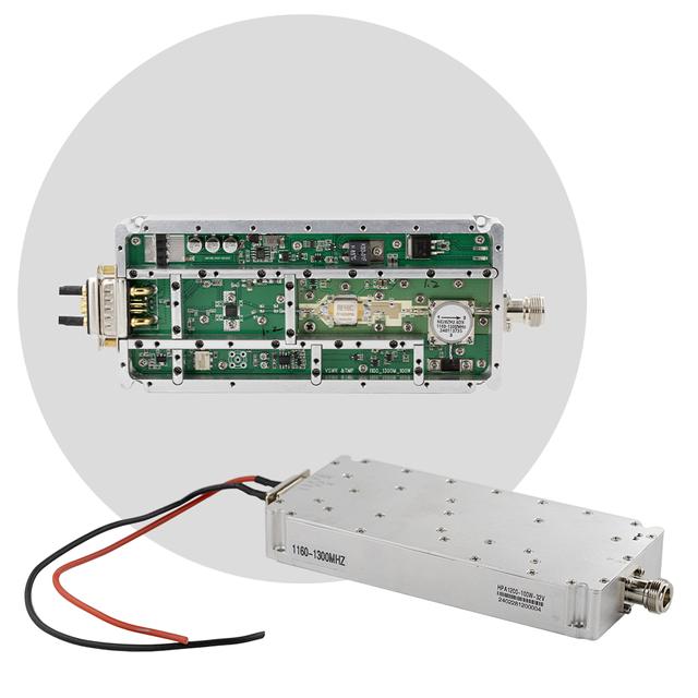 Модуль перешкод (jammer) 1.2 GHz (1200-1300 MHz), Gan 100W, NJ