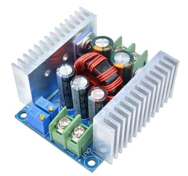 Знижувальний перетворювач (DC-DC) з регулюванням напруги від 6-40V до 1.2-35V, 20A, 300W
