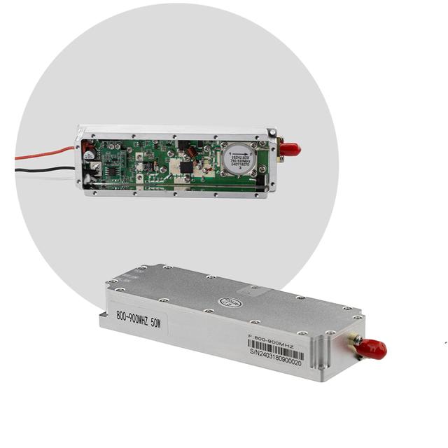 Модуль перешкод (jammer) 800-900 MHz, Gan 50W, 47 dBm, SMA