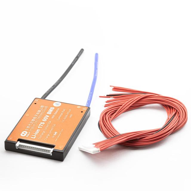 Плата BMS DaLy, Li-ion, 60V, 17S, 30A, (симетрія, вологозахисна, з балансиром)