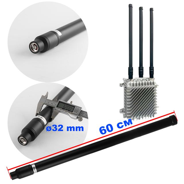 Антена всеспрямована, 200-280 MHz, 100W, 5-8 dBi, Ø32 мм, 60 см, NJ, для jamming обладнання