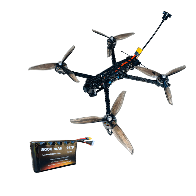 Дрон FPV Камікадзе Navarti 7" дюймів з акумулятором Navarti 6s2p