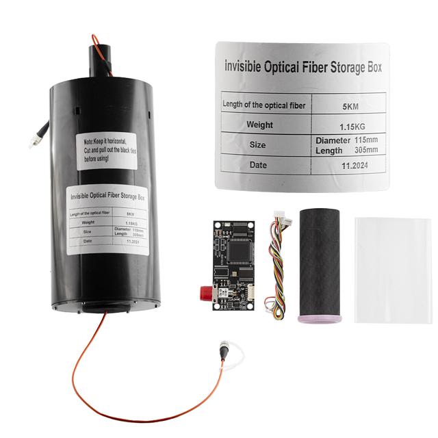 Котушка з оптоволокном, з оптичним терміналом на 5 км.