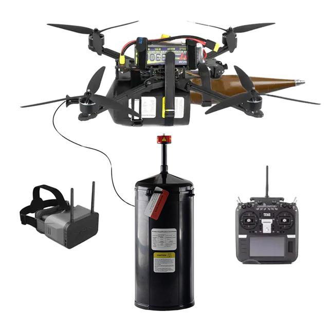 Котушка з оптоволокном Axisflying, із вбудованим оптичним терміналом на 10 км.