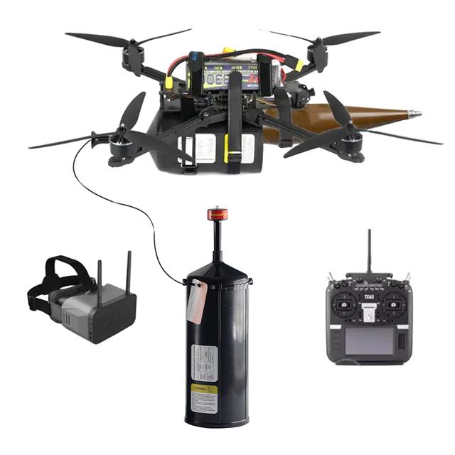 Котушка з оптоволокном Axisflying, із вбудованим оптичним терміналом на 5 км.