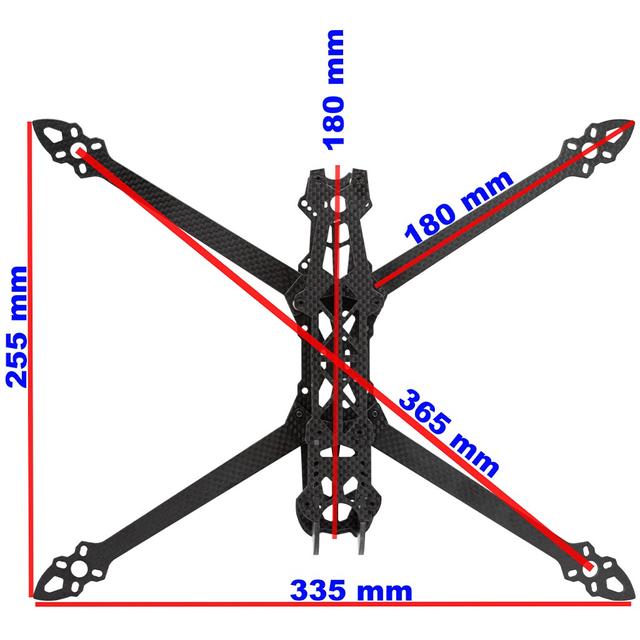 Рама для FPV дрону Mark4, 8", карбонова